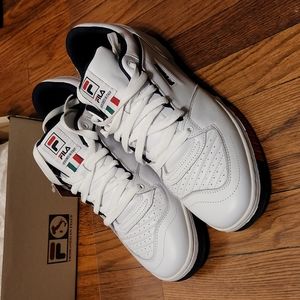 Fila Targa Mens US 12 Wht/Navy/Red Like New